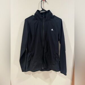 Adidas Full Zip Athletic Jacket - Size Medium - Black